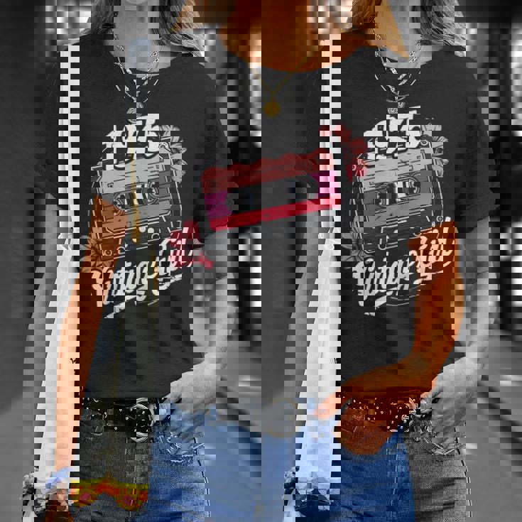 50 Años Intage 1975 Cumpleaños 50 Retro 1975 Camiseta unisex Regalos para ella
