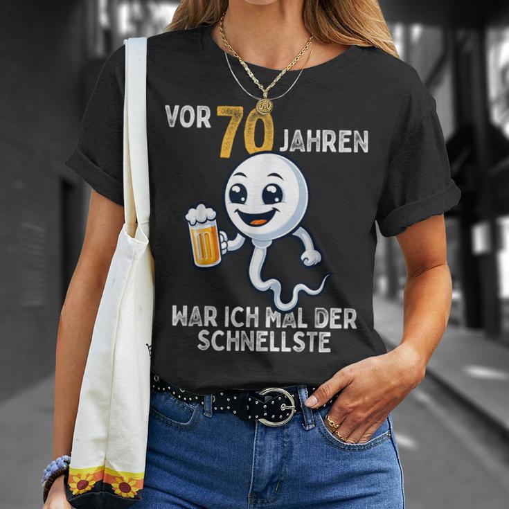 70Th Birthday Man Woman 70 Years 1954 Decorative T-Shirt Geschenke für Sie