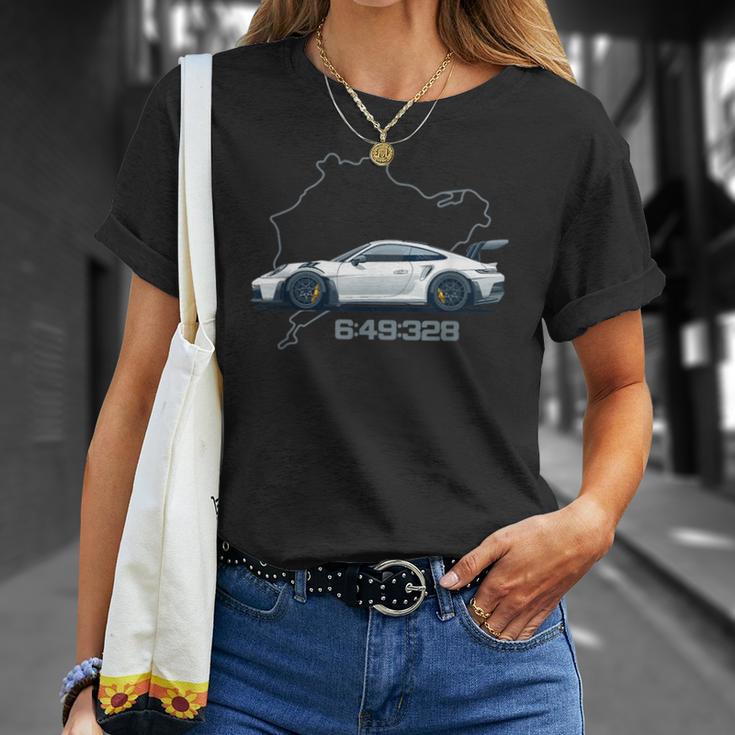 992 Gt3 Rs Silhouette Oldtimer 911 Gt3 Rs Retro Look T-Shirt Geschenke für Sie