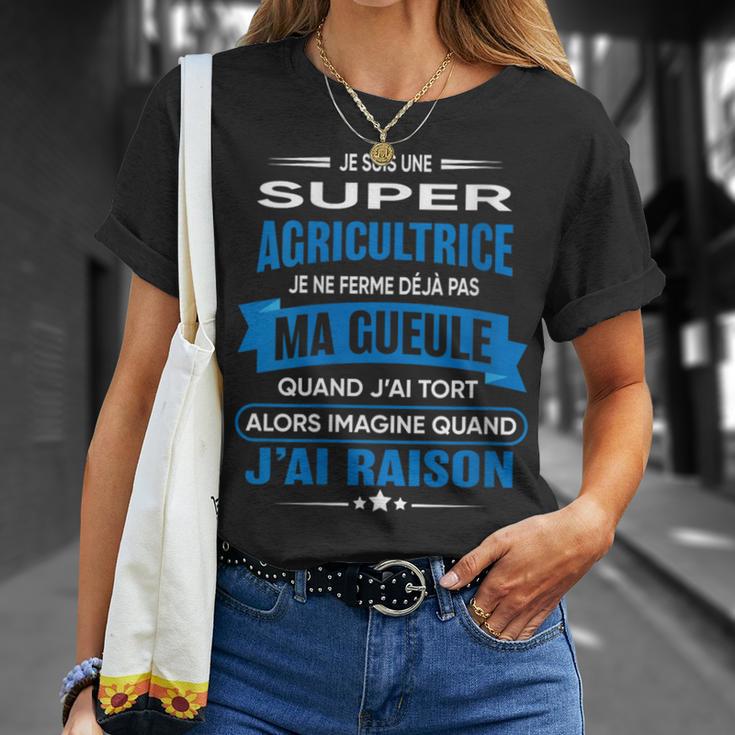 Agricultrice Je Ferme Pas Ma Gueule Cadeau Agricultrice T-Shirt Cadeaux pour elle