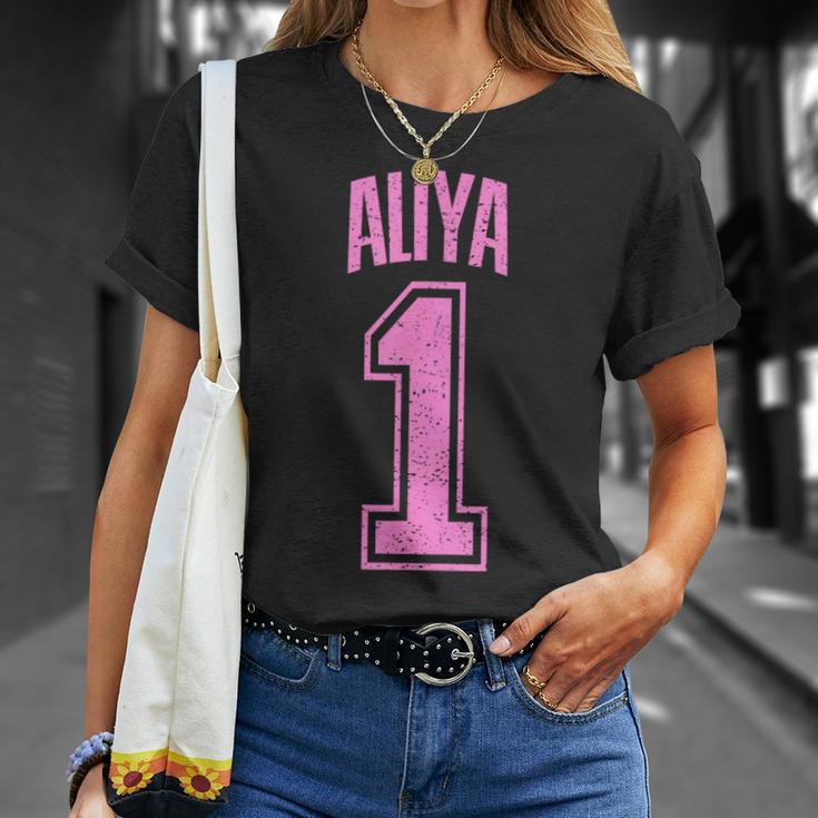 Aliya Supporter Number 1 Biggest Fan T-Shirt Geschenke für Sie