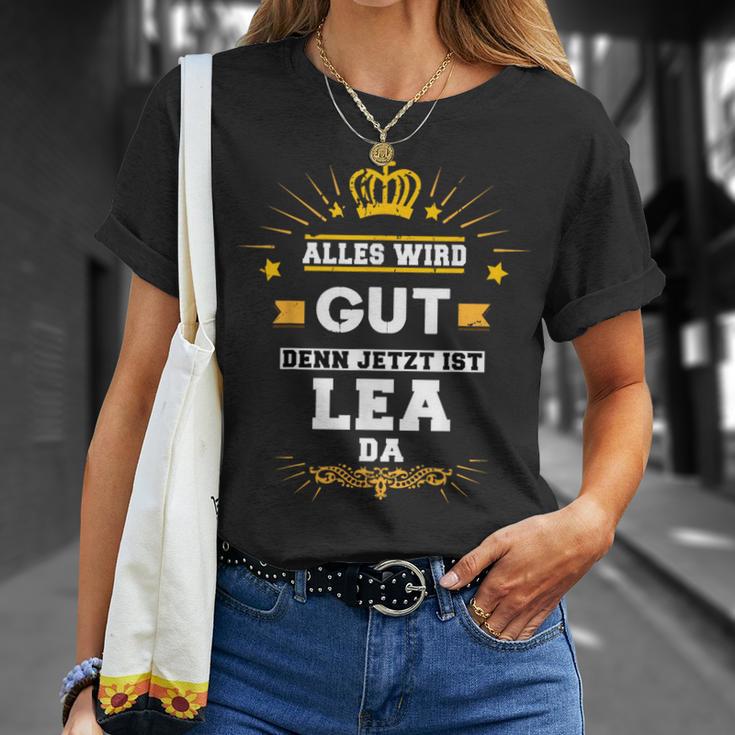 Alles Wird Gut Denn Jetzt Ist Lea Da Slogan T-Shirt Geschenke für Sie