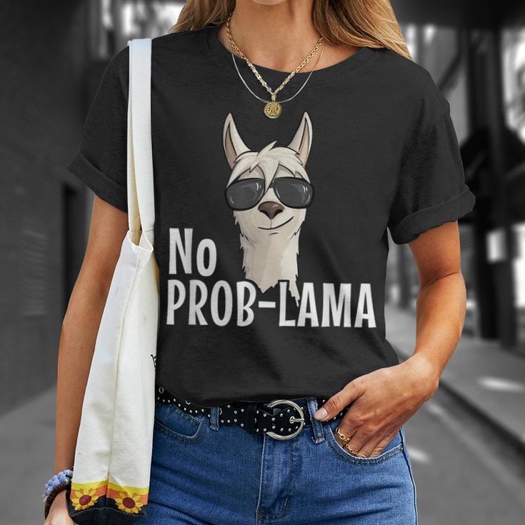 Alpaca With Sunglasses No Prob-Lama Hipster Lama T-Shirt Geschenke für Sie