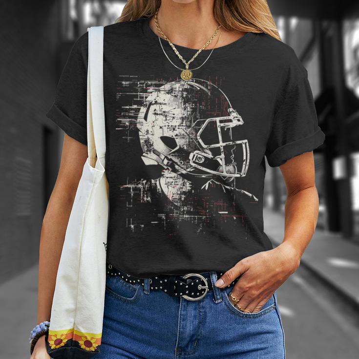 American Football Helmet Linemen T-Shirt Geschenke für Sie