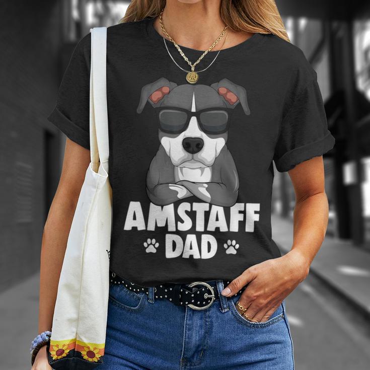 American Staffordshire Terrier Amstaff Papa Dog T-Shirt Geschenke für Sie