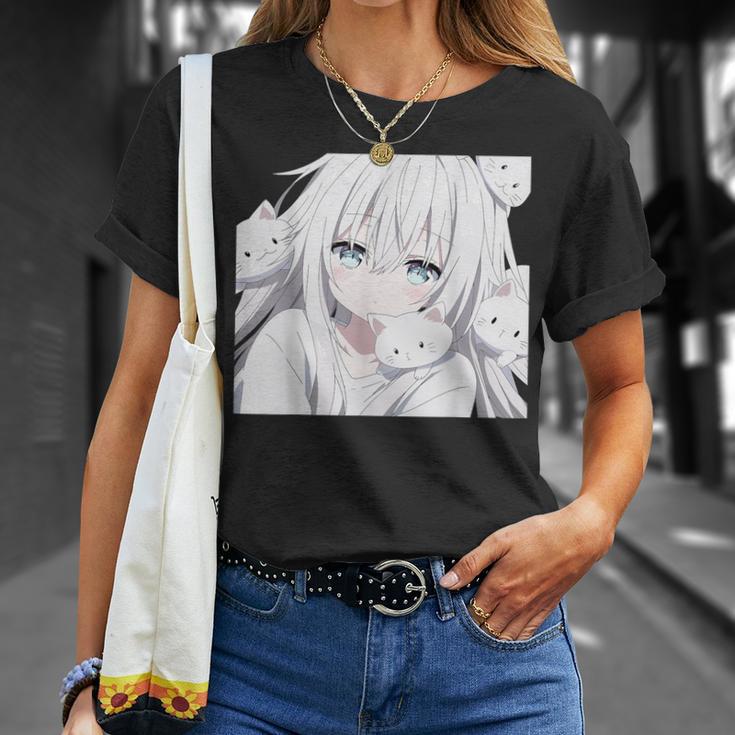 Anime And Cat Lovers For N Manga Kawaii Otaku Geek T-Shirt Geschenke für Sie