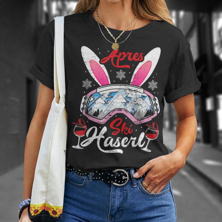 Apres-Ski Haserl Ski Bunny Winter Sports Women's Ski Party T-Shirt Geschenke für Sie