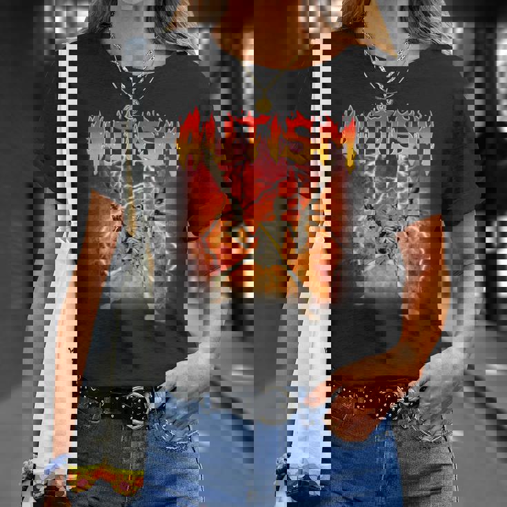 Autism Skeleton Oddly Specific Dank Meme T-Shirt Gifts for Her