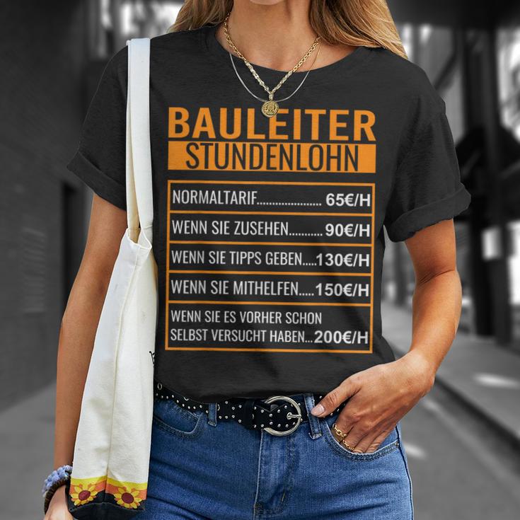 Baustelle Stundenlohn T-Shirt Geschenke für Sie