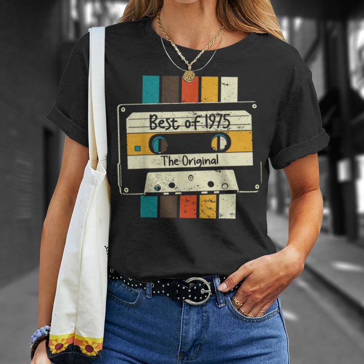 Best Of 1975 Retro Mixtape Cassette 49Th Birthday T-Shirt Geschenke für Sie