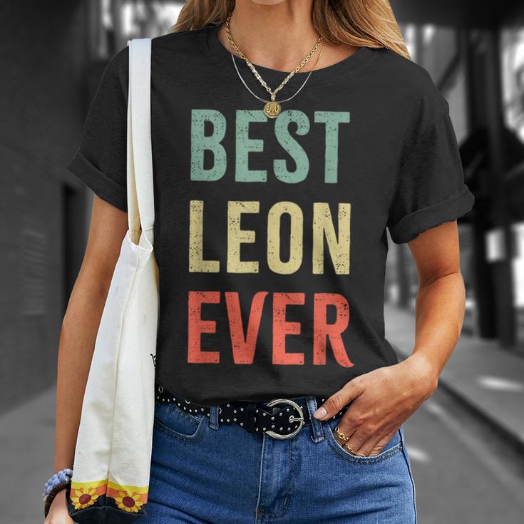 Best Leon Ever First Name T-Shirt Geschenke für Sie