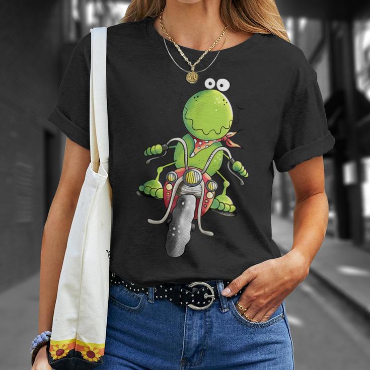 Biker Frog I Motorcyclist Fun Motorcycle T-Shirt Geschenke für Sie