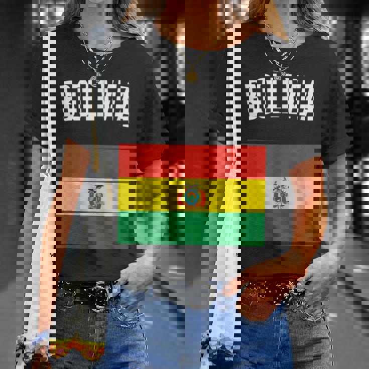 Bolivia Bolivian Flag Acation Travel Souvenir T-Shirt Geschenke für Sie