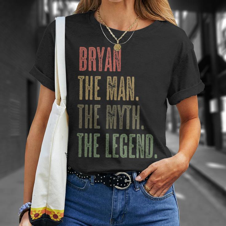 Bryan The Man The Myth The Legend Mythos Legend Name T-Shirt Geschenke für Sie