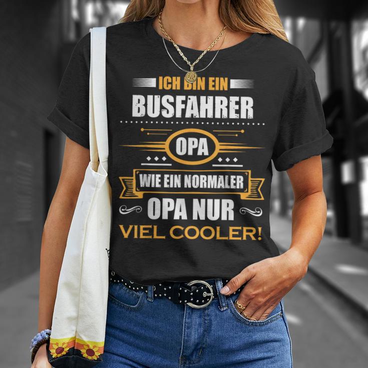 Bus Driver Grandpa T-Shirt Geschenke für Sie