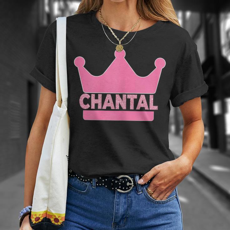 Chantal Name First Name Crown Pink Princess Jga T-Shirt Geschenke für Sie