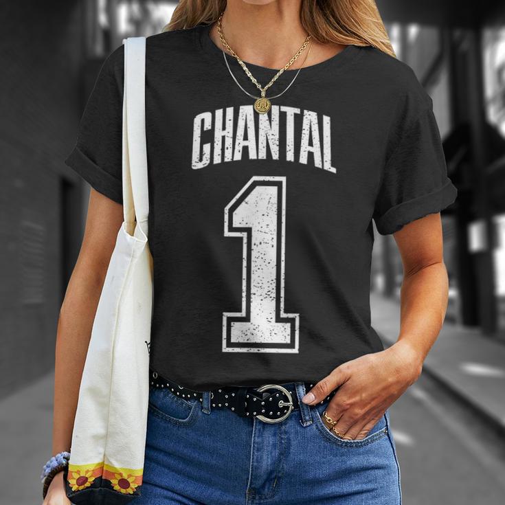 Chantal Supporter Number 1 Biggest Fan T-Shirt Geschenke für Sie