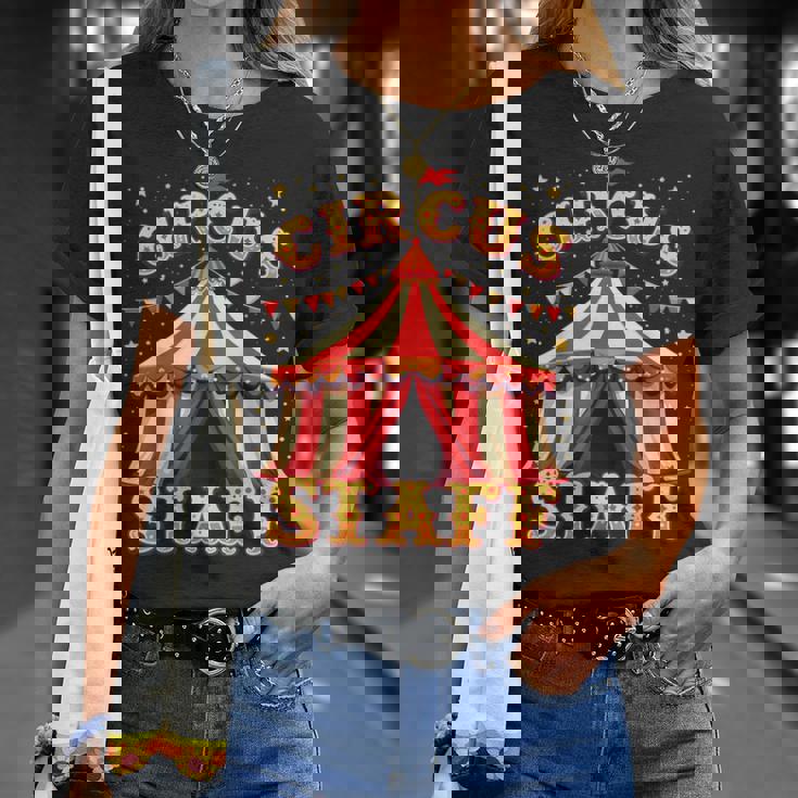 Circus Staff Retro Big Top Carnival T-Shirt Geschenke für Sie