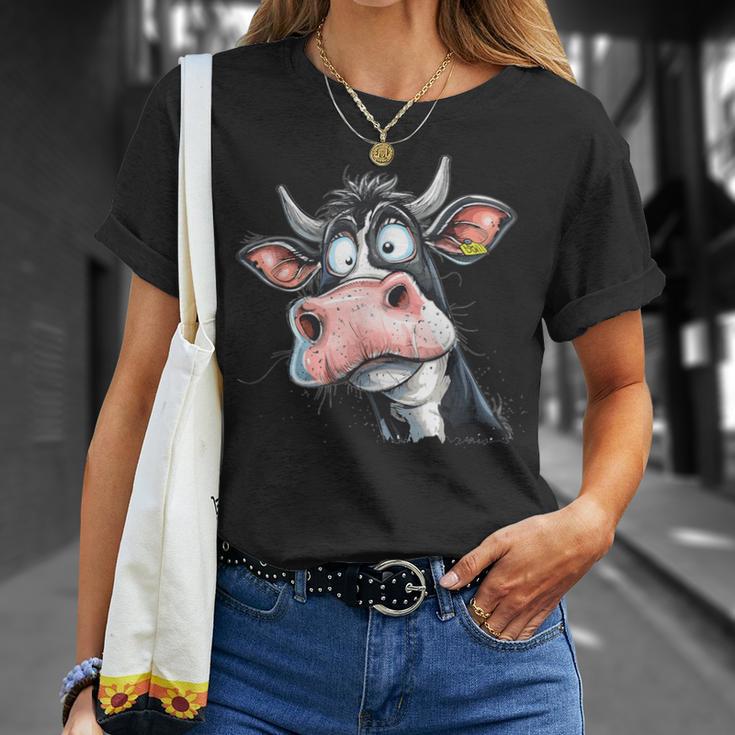 Colourful Cow I Cow T-Shirt Geschenke für Sie