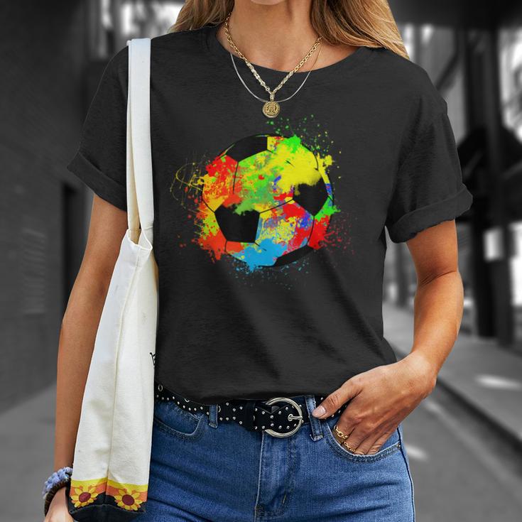 Colourful Football Ball T-Shirt Geschenke für Sie