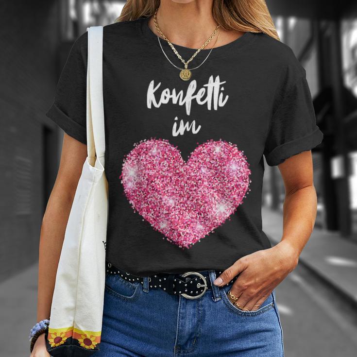 Confetti In The Heart – Kölle Alaaf Red Carnival Fashing T-Shirt Geschenke für Sie