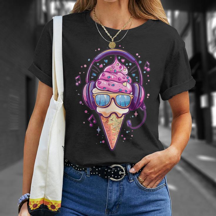 Cool Ice Cream With Sunglasses I Ice Cream T-Shirt Geschenke für Sie