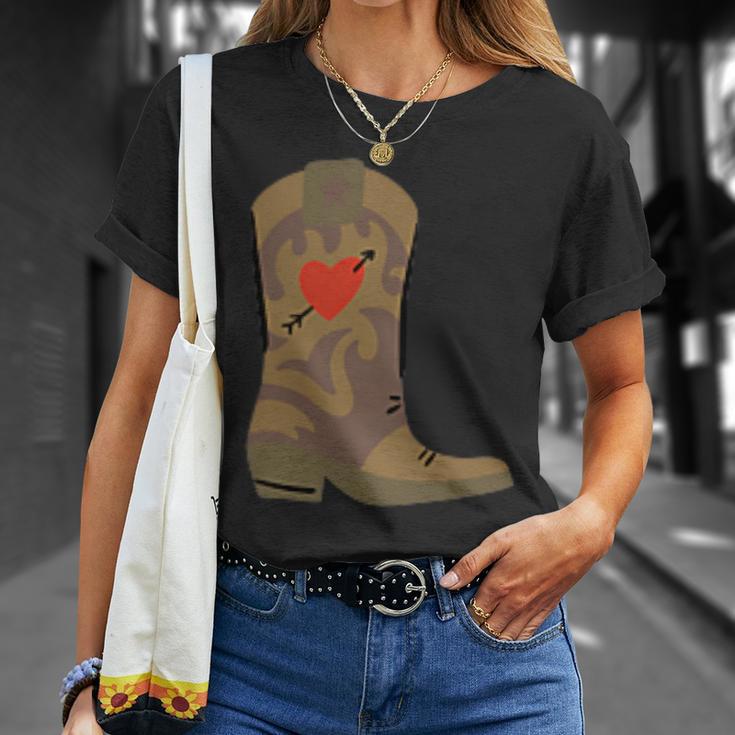 Cowboy Boots With Heart T-Shirt Geschenke für Sie