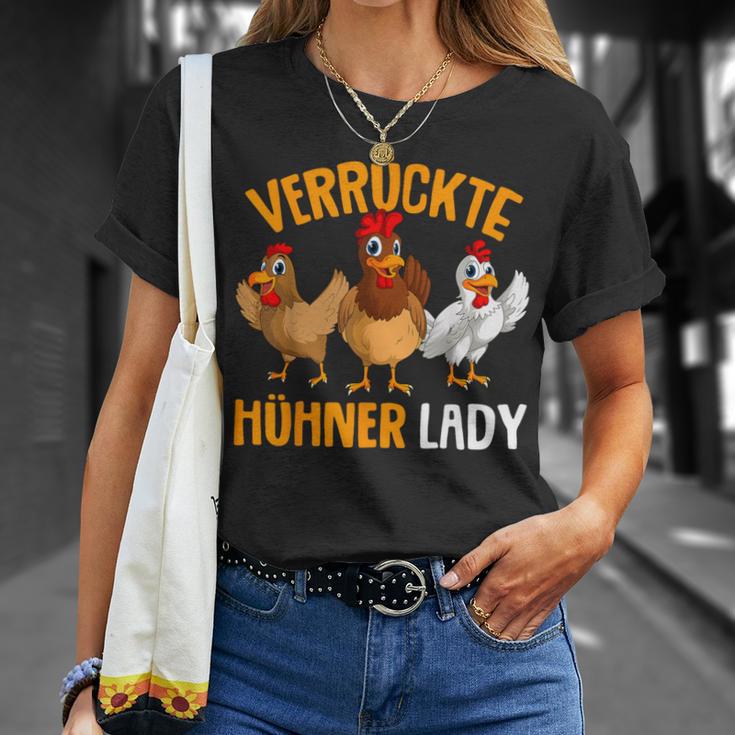 Crazy Chicken Lady Farmer Chicken S T-Shirt Geschenke für Sie