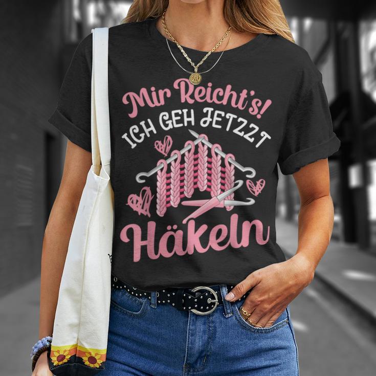 Crochet Knitting Saying Wool Needle Women's T-Shirt Geschenke für Sie