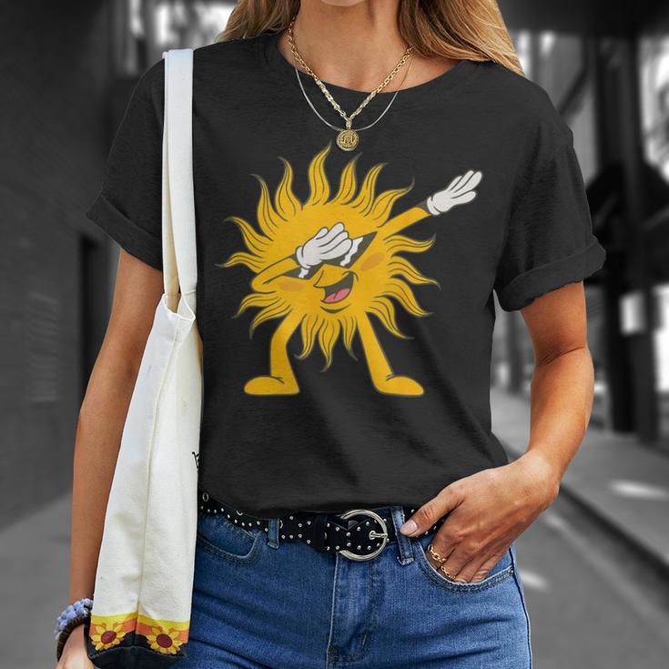 Dabbing Sun Summer Fun T-Shirt Geschenke für Sie