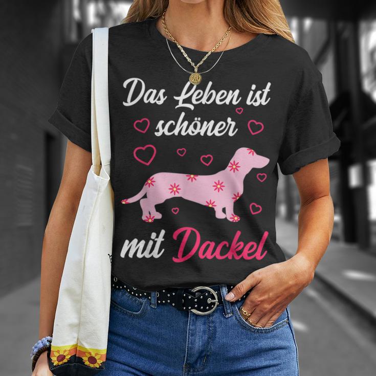 Dachshund Dog Girl Lady T-Shirt Geschenke für Sie