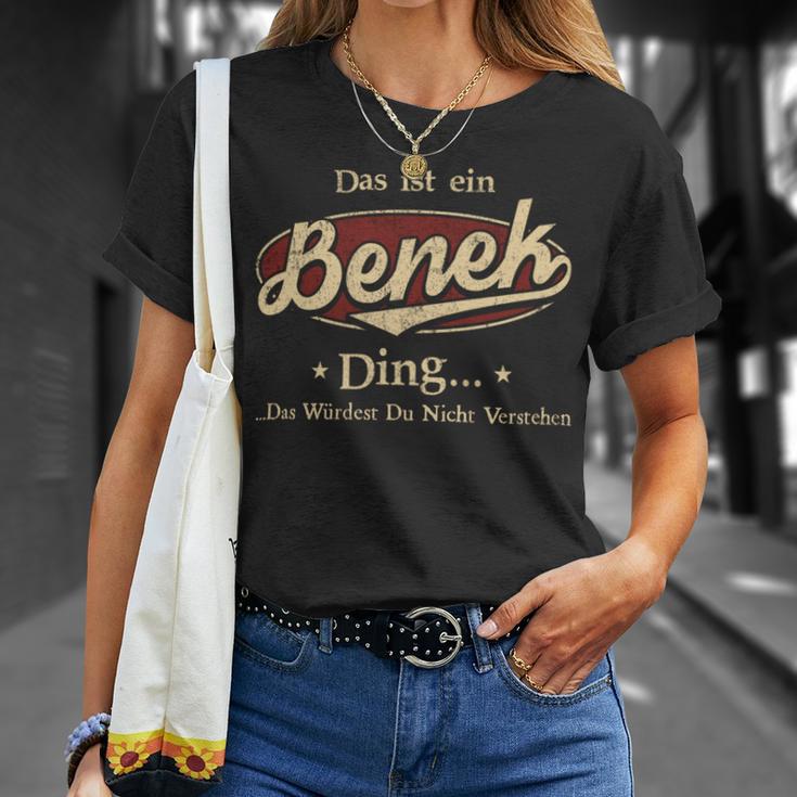 Das Ist Ein Benek Ding Das Würdest Du Nicht Verstehen Benek Name T-Shirt Geschenke für Sie