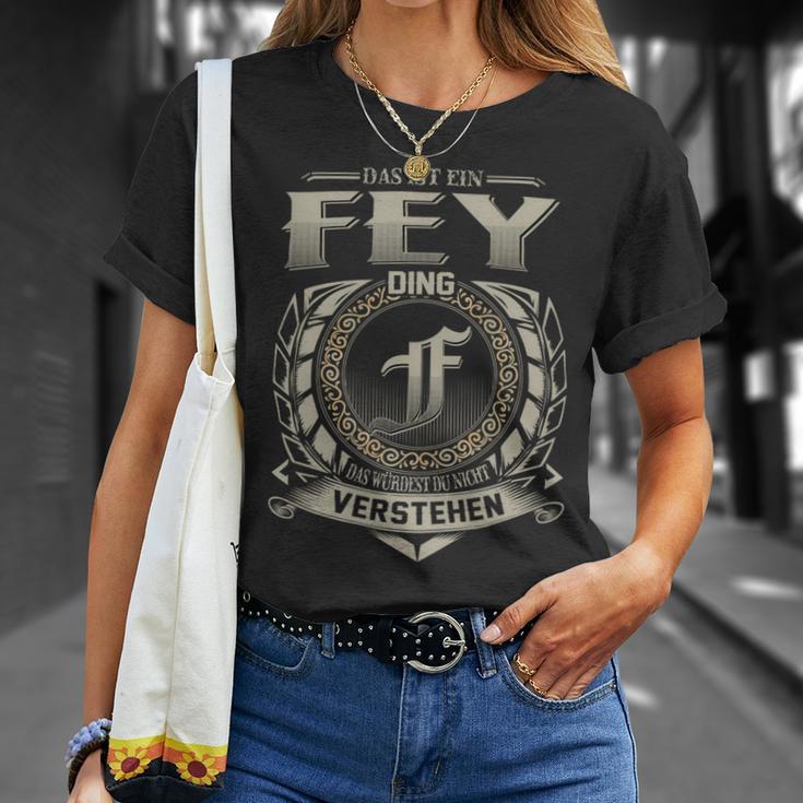 Das Ist Ein Fey Ding Fey Name T-Shirt Geschenke für Sie