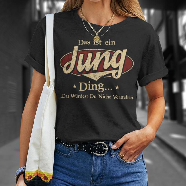 Das Ist Ein Jung Ding Das Würdest Du Nicht Verstehen Jung Name T-Shirt Geschenke für Sie