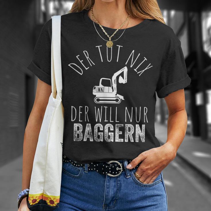 Der Tut Nix Der Will Nur Baggern Bagger T-Shirt Geschenke für Sie