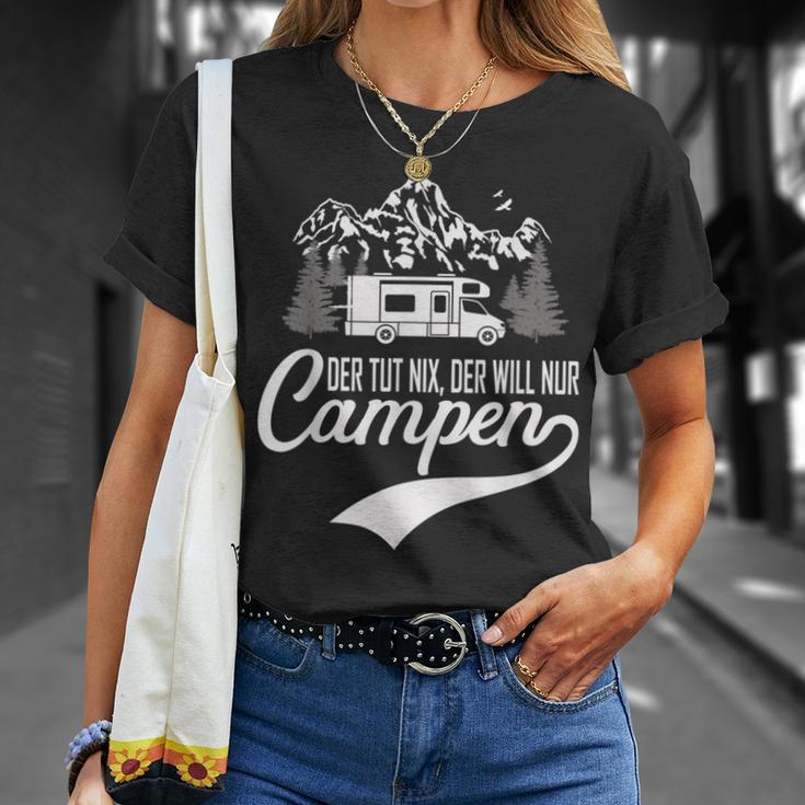 Der Tut Nix Der Will Nur Camping T-Shirt Geschenke für Sie