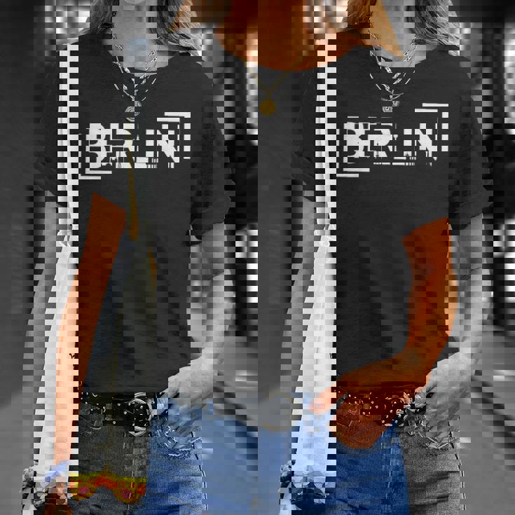 Berlin Avec Des Symboles Iconiques Fan Souvenir Amour T-Shirt Cadeaux pour elle