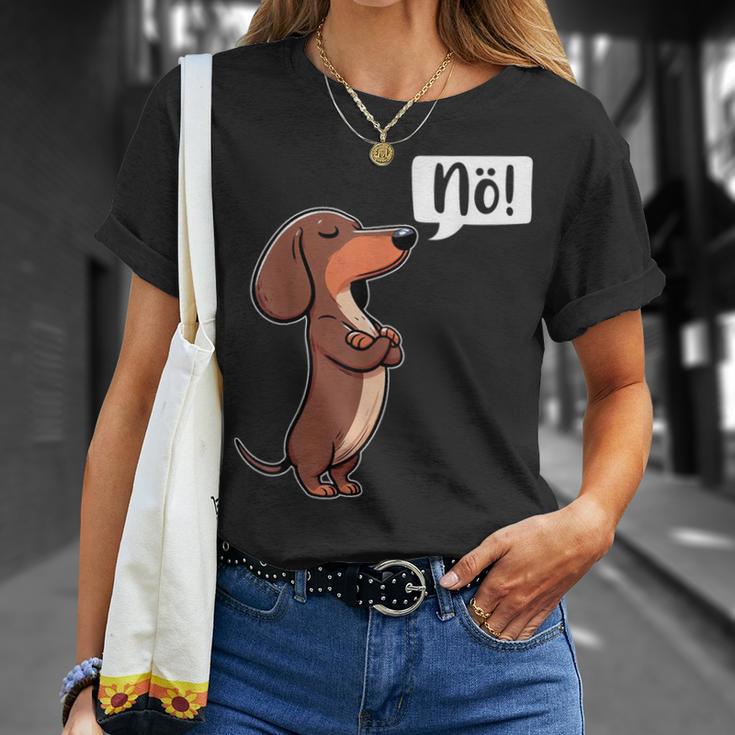 Dickköpfiger Rauhaardackel Nö Dachshund Dog Dog T-Shirt Geschenke für Sie