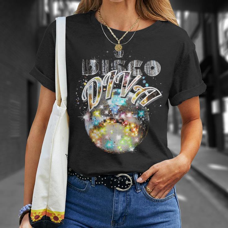 Disco Ball Disco Diva Queen 70S Retrointage Dancing T-Shirt Geschenke für Sie