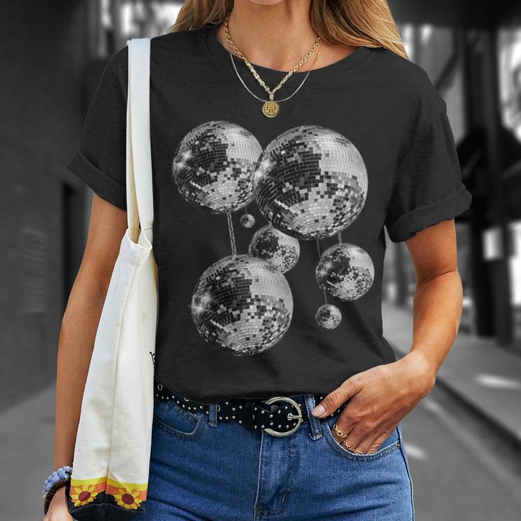 And Disco Ball Pattern 70S 80S Retrointage T-Shirt Geschenke für Sie