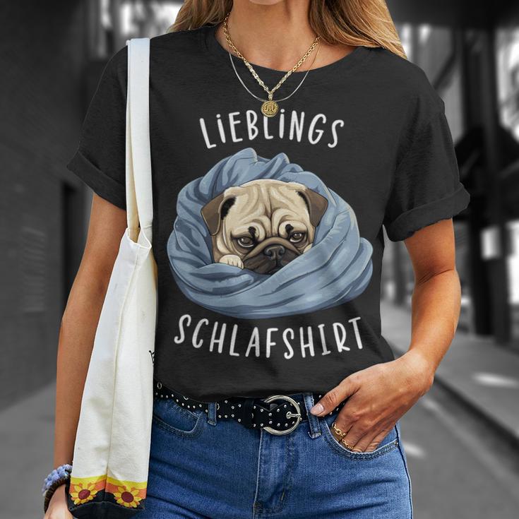 Dog Official Favourite Sleep Pug T-Shirt Geschenke für Sie