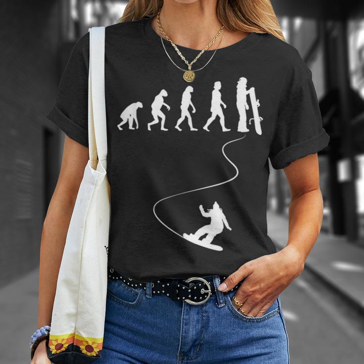 Drawn Simple Evolution Snowboard T-Shirt Geschenke für Sie