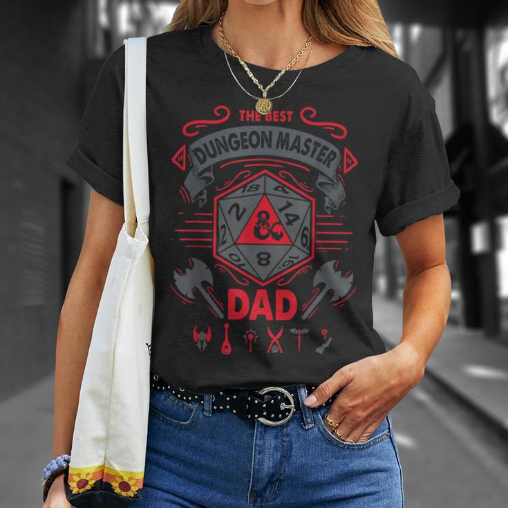 Dungeons & Dragons The Best Dungeon Master Dad Die Logo T-Shirt Geschenke für Sie