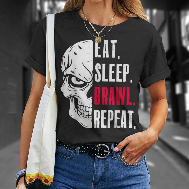 Eat Sleep Brawl Repeat ideo Game T-Shirt Geschenke für Sie