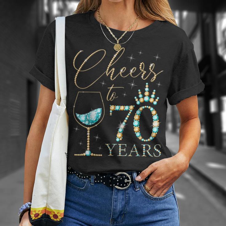 Ein Hoch Auf 70 Jahre Alte Frauen Zum 70 Geburtstag Frauen Königinnen Geburtstag T-Shirt Geschenke für Sie