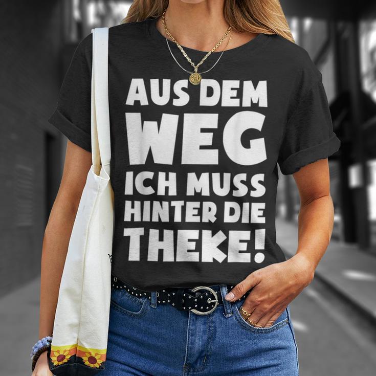 Ein Muss Hinter Der Theke Barkeeper Barwoman Barkeeper T-Shirt Geschenke für Sie