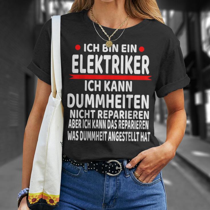 Electrician Humour Saying Electrician T-Shirt Geschenke für Sie