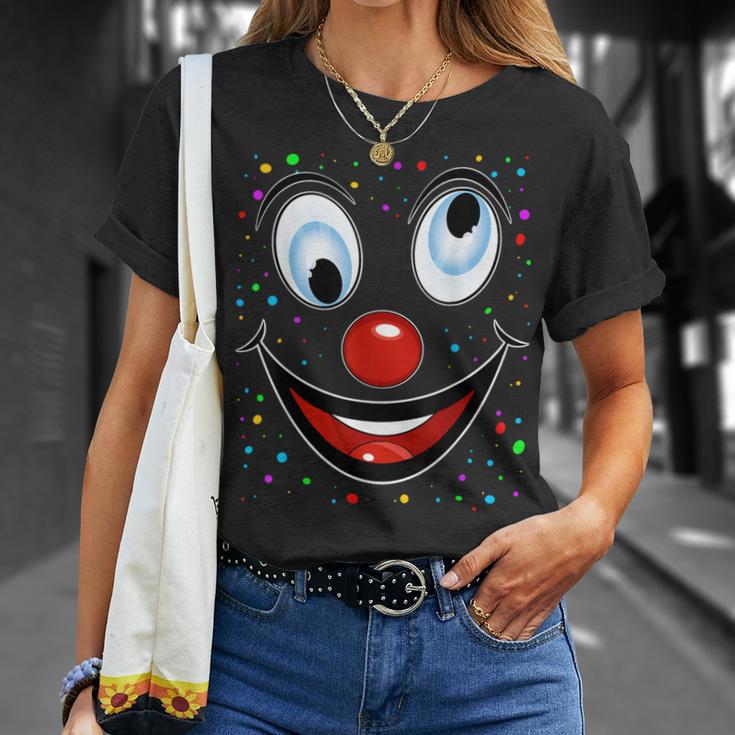 Fancy Dress Clown Face Outfit Clown Costume Carnival T-Shirt Geschenke für Sie