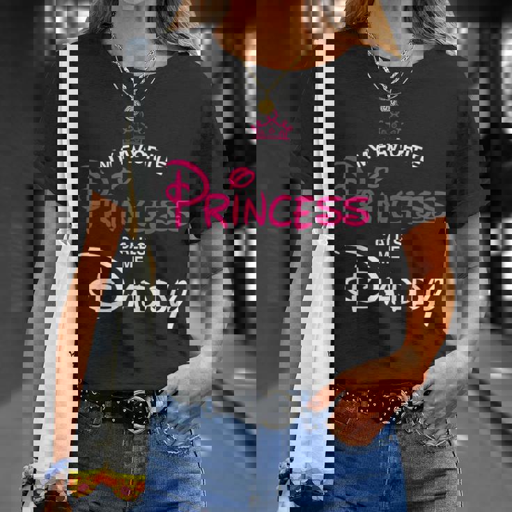 My Favorite Princess Calls Me Daddy Daughter Fathers Day Men T-Shirt Gifts for Her