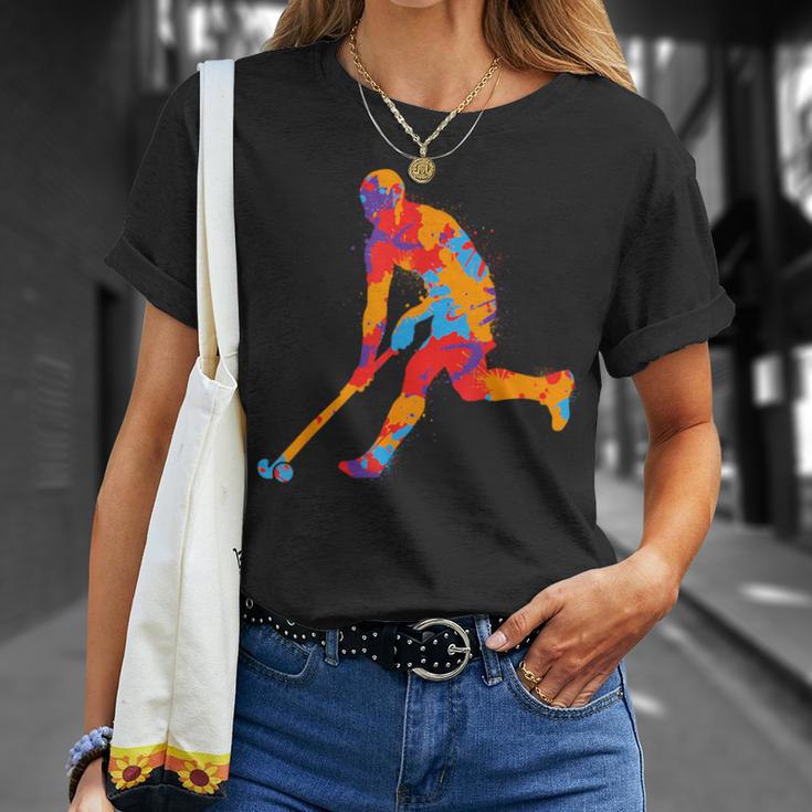 Field Hockey Colourful Hockey Player Children's Hockey Boys T-Shirt Geschenke für Sie